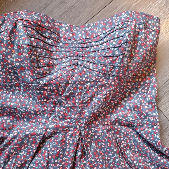 American Eagle Strapless Floral Dress, Size 4 - Picture 8 of 9